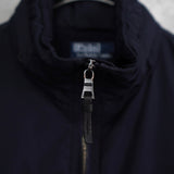 ポロバイラルフローレン ナイロンジャケット ブルゾン フリース裏地 ハイネック ネイビー Mサイズ - NEWSED