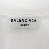 バレンシアガ ロゴ刺繡 クルーネック ショートスリーブ 半袖Ｔシャツ ホワイト M メンズ - NEWSED