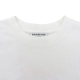 バレンシアガ ロゴ刺繡 クルーネック ショートスリーブ 半袖Ｔシャツ ホワイト M メンズ - NEWSED