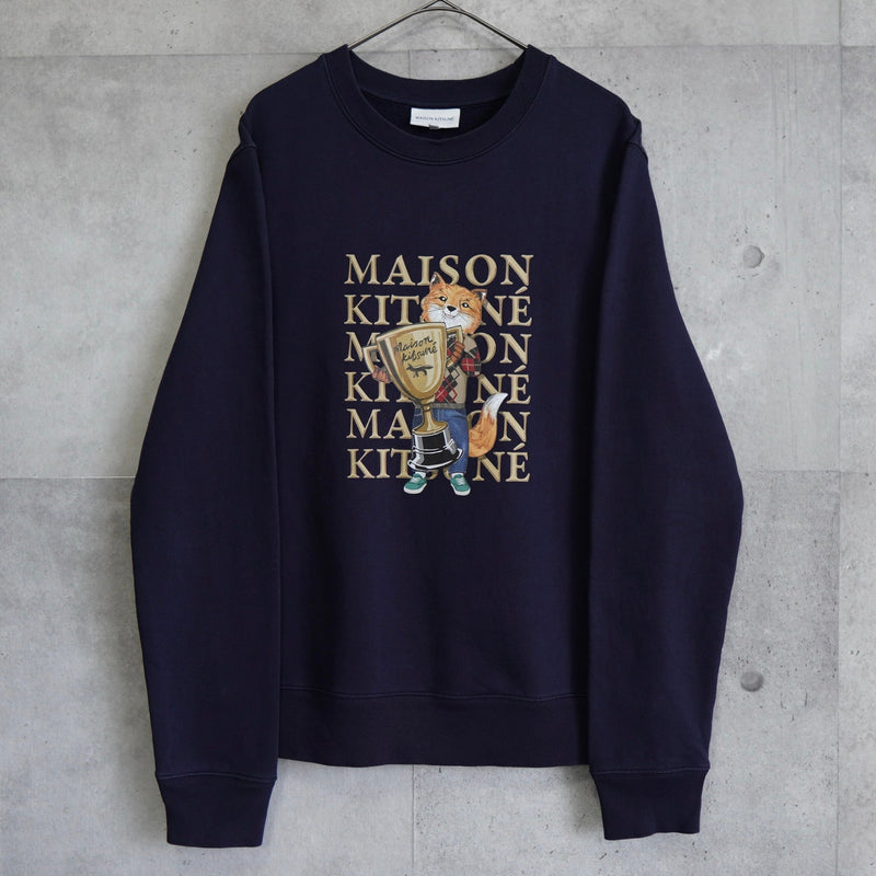 メゾン キツネ トロフィー フォックス プリント スウェット トレーナー