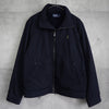 ポロバイラルフローレン ナイロンジャケット ブルゾン フリース裏地 ハイネック ネイビー Mサイズ