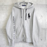 ポロラルフローレン ジップアップ パーカー ビッグポニー グレー Mサイズ - NEWSED