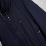 ポロバイラルフローレン ナイロンジャケット ブルゾン フリース裏地 ハイネック ネイビー Mサイズ - NEWSED