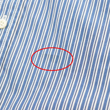 バレンシアガ ストライプ柄 変形オーバーサイズシャツ 長袖シャツ ブルー M メンズ - NEWSED