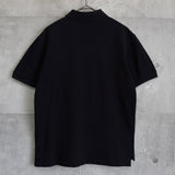 プレイ コムデギャルソン ハートロゴパッチ 半袖ポロシャツ ブラック Mサイズ AD2007 - NEWSED