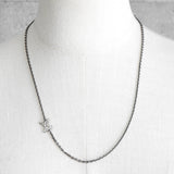 ルイ ヴィトン ロゴ ブラック シルバー ネックレス ペンダント M01097 D10233 - NEWSED