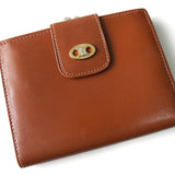 セリーヌ トリオンフ M08 レザー がま口 二つ折り財布 ブラウン - NEWSED