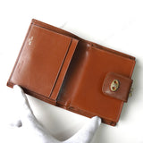 セリーヌ トリオンフ M08 レザー がま口 二つ折り財布 ブラウン - NEWSED