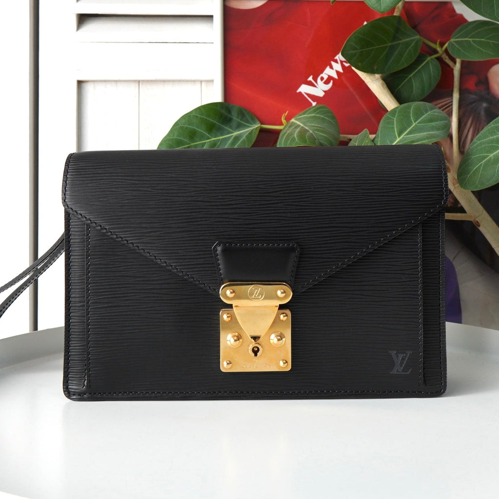 ルイ ヴィトン エピ ポシェット・セリエドラゴンヌ クラッチバッグ セカンドバッグ ノワール ブラック M52612 VI1011