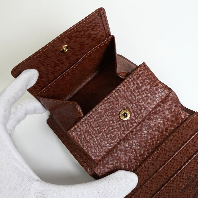 ルイ ヴィトン モノグラム ポルトフォイユ・マジェラン コンパクトウォレット 二つ折り財布 ブラウン M60045 - NEWSED