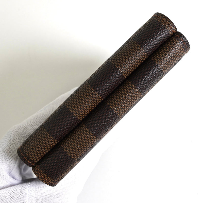 ルイ ヴィトン ダミエ ポルトフォイユ エリーズ コンパクトウォレット 二つ折り財布 ブラウン M61654 - NEWSED