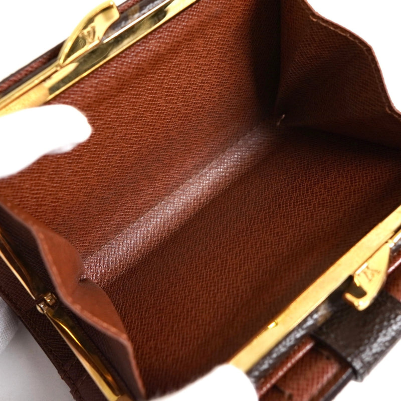 ルイ ヴィトン モノグラム ポルトモネ・ヴィエノワ コンパクトウォレット 二つ折り財布 ブラウン M61663 - NEWSED