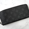 Louis Vuitton Monogram Eclipse Zippy 钱包 垂直长款钱包 圆形拉链 黑色 M62295