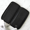 Louis Vuitton Monogram Eclipse Zippy 钱包 垂直长款钱包 圆形拉链 黑色 M62295