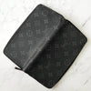 Louis Vuitton Monogram Eclipse Zippy 钱包 垂直长款钱包 圆形拉链 黑色 M62295