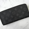 Louis Vuitton Monogram Eclipse Zippy 钱包 垂直长款钱包 圆形拉链 黑色 M62295