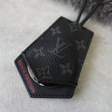 ルイ ヴィトン モノグラム・エクリプス ポルトクレ コード ネックレスストラップ キーリング M62797 ブラック - NEWSED