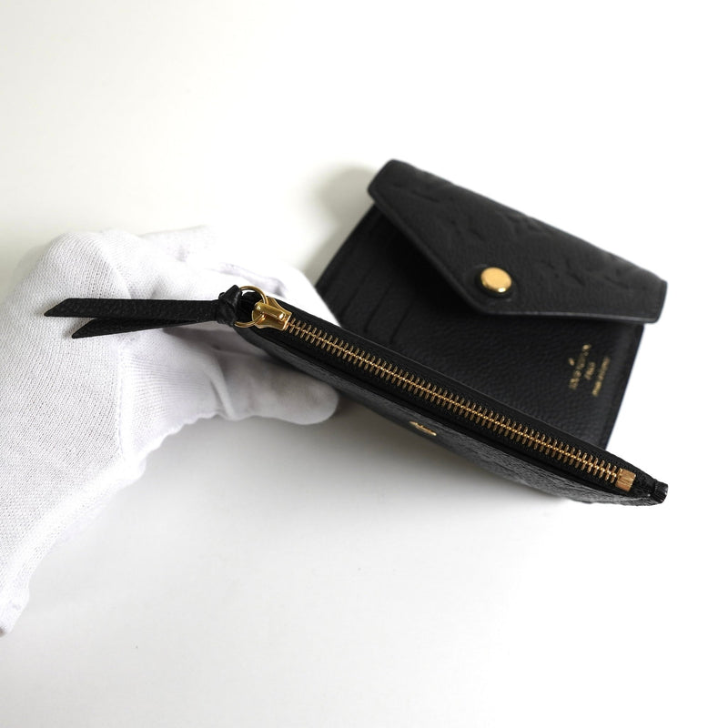 ルイ ヴィトン モノグラム アンプラント ポルトフォイユ ヴィクトリーヌ コンパクトウォレット 三つ折り財布 ブラック M64060 - NEWSED