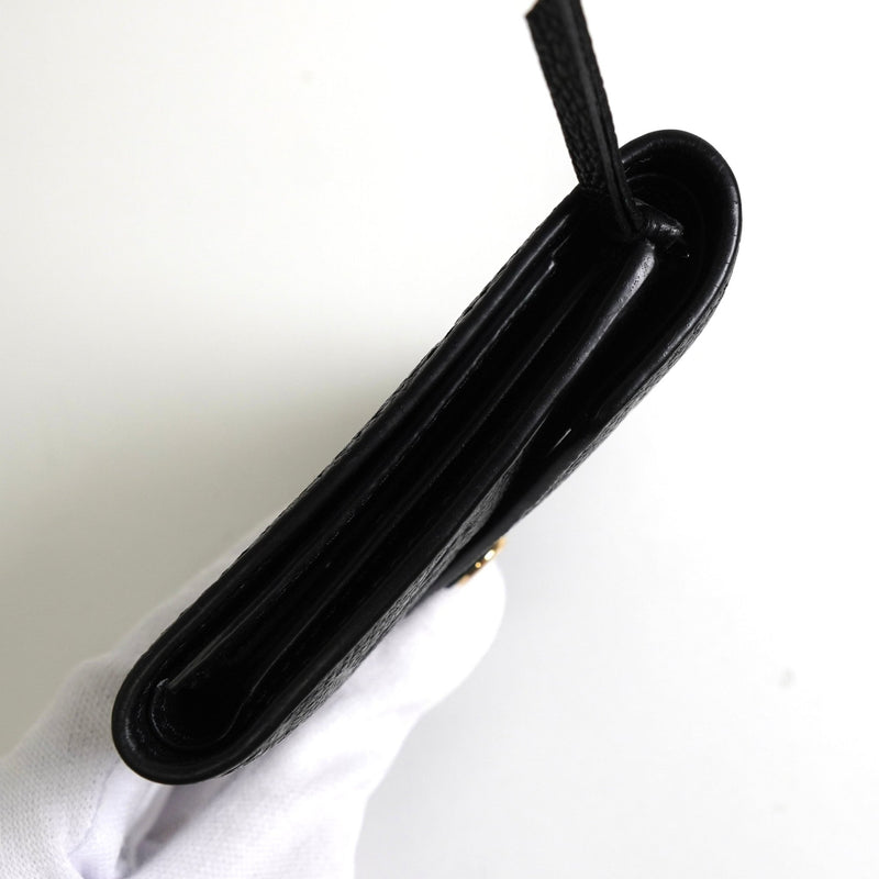 ルイ ヴィトン モノグラム アンプラント ポルトフォイユ ヴィクトリーヌ コンパクトウォレット 三つ折り財布 ブラック M64060 - NEWSED