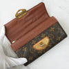 Louis Vuitton Monogram Portefeuille Sarah Etoile 长款钱包翻盖旋锁棕色 M66556