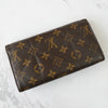 Louis Vuitton Monogram Portefeuille Sarah Etoile 长款钱包翻盖旋锁棕色 M66556