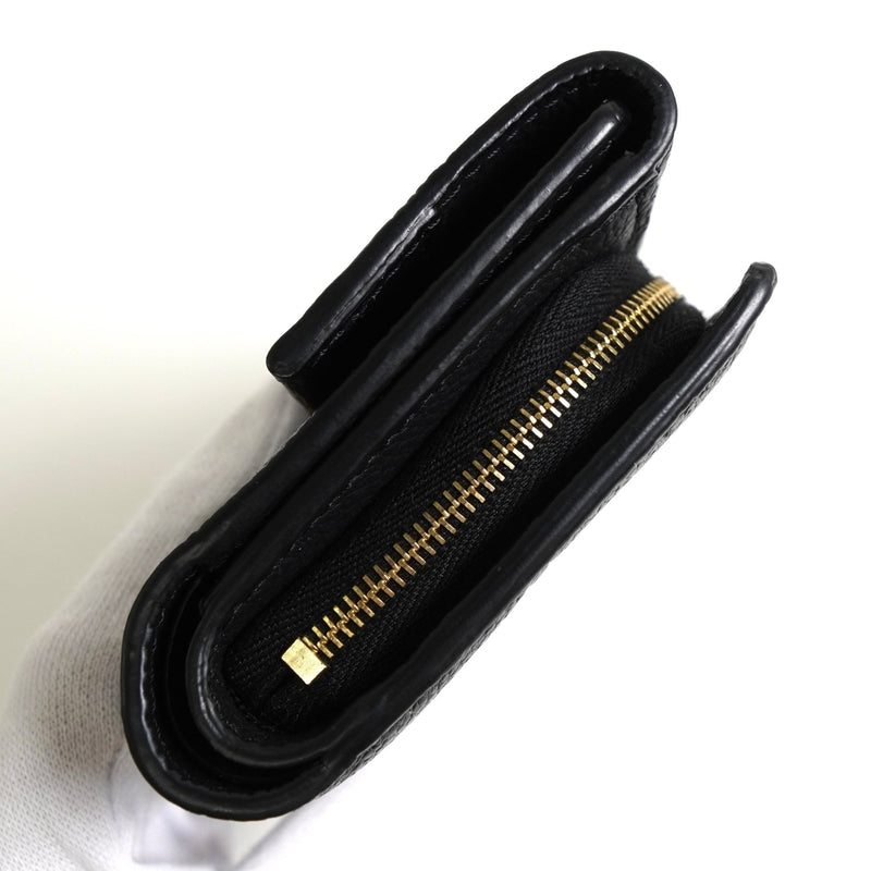 ルイ ヴィトン モノグラム アンプラント ポルトフォイユ メティスコンパクト コンパクトウォレット 三つ折り財布 ブラック M80880 - NEWSED