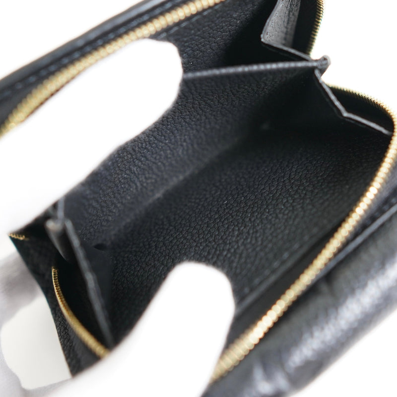 ルイ ヴィトン モノグラム アンプラント ポルトフォイユ メティスコンパクト コンパクトウォレット 三つ折り財布 ブラック M80880 - NEWSED