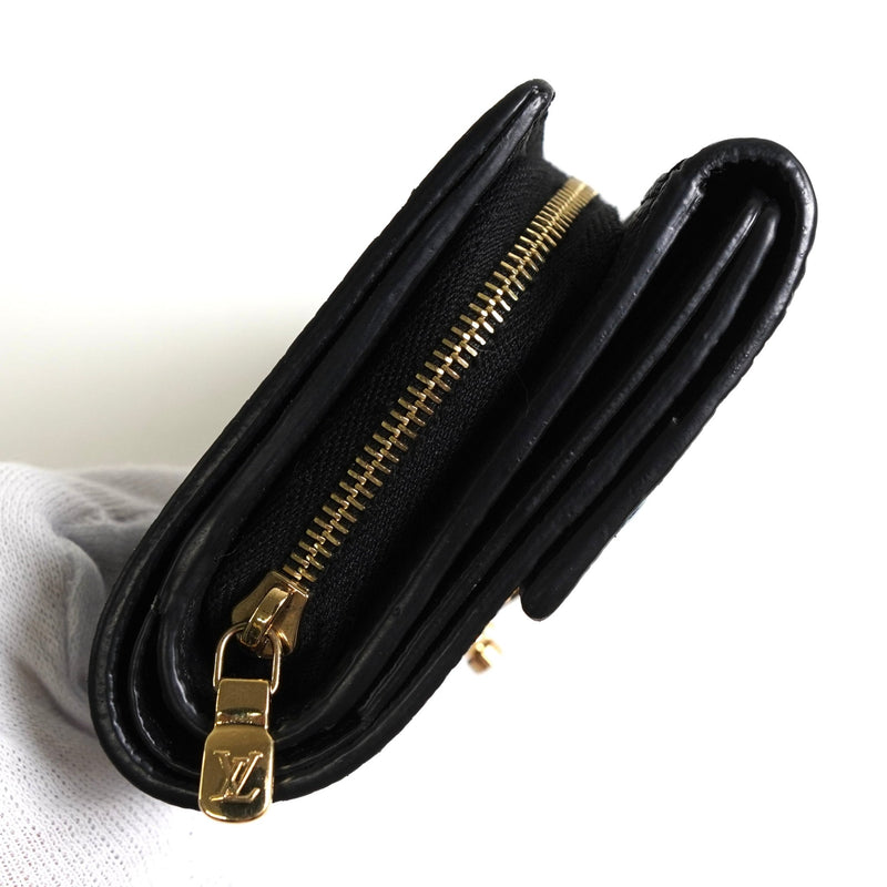 ルイ ヴィトン モノグラム アンプラント ポルトフォイユ メティスコンパクト コンパクトウォレット 三つ折り財布 ブラック M80880 - NEWSED