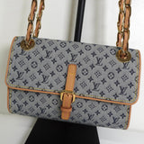 ルイ ヴィトン モノグラム ミニ カミーユ チェーン ショルダーバッグ ブルー M92002 - NEWSED