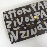 ルイ ヴィトン モノグラム グラフィティ ポシェット ポルトモネクレディ 長財布 ブラウン M92189 - NEWSED