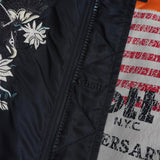 ショット × アンダースンベル 刺繍 MA - 1 スカジャン 中綿ジャケット ブラック - NEWSED