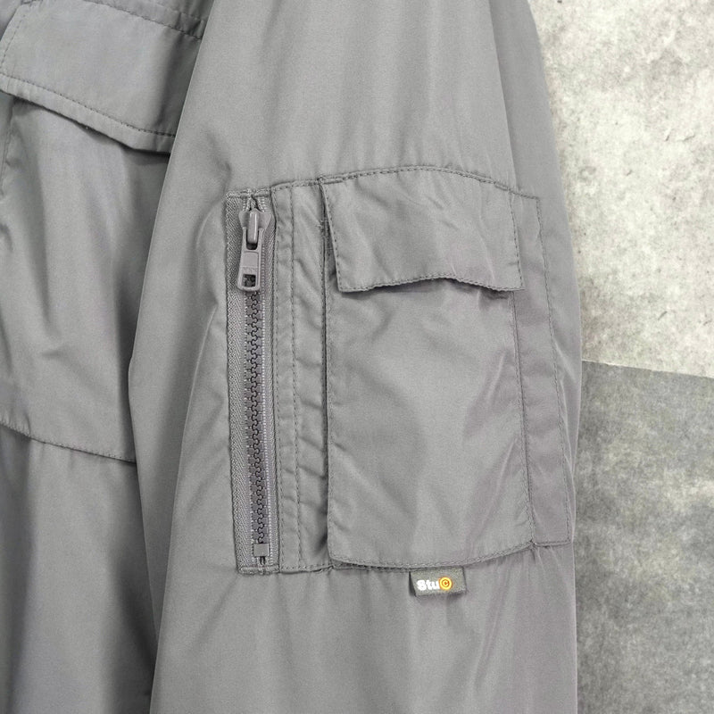 ステューシー オールド MA - 1 ブルゾン グレー - NEWSED