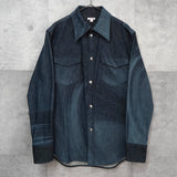 MABLE DENIM SHIRTS エムエーエスユー マーブル デニムシャツ デニムジャケット インディゴブルー メンズ - NEWSED