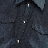 MABLE DENIM SHIRTS エムエーエスユー マーブル デニムシャツ デニムジャケット インディゴブルー メンズ - NEWSED