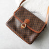 Macadam patterned leather shoulder bag