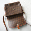 Macadam patterned leather shoulder bag