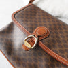 Macadam patterned leather shoulder bag