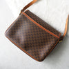 Macadam patterned leather shoulder bag