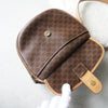 Macadam patterned mini leather shoulder bag