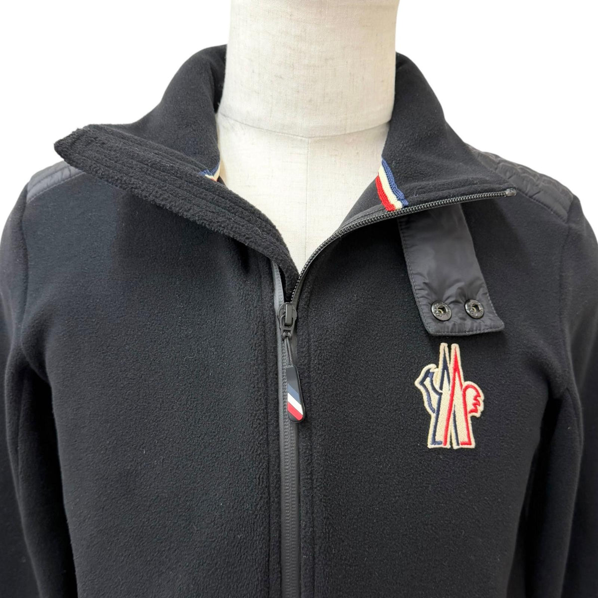 モンクレール グルノーブル MAGLIA CARDIGAN フリース ジャケット ブラック S メンズ - NEWSED