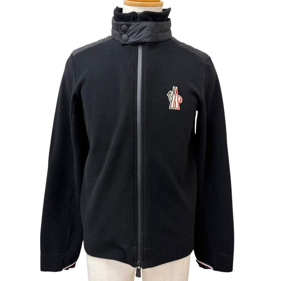 モンクレール グルノーブル MAGLIA CARDIGAN フリース ジャケット ブラック S メンズ - NEWSED