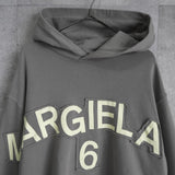 エムエムシックス メゾンマルジェラ MARGIELA 6 ショート丈フーディー パーカー グレー - NEWSED