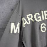 エムエムシックス メゾンマルジェラ MARGIELA 6 ショート丈フーディー パーカー グレー - NEWSED