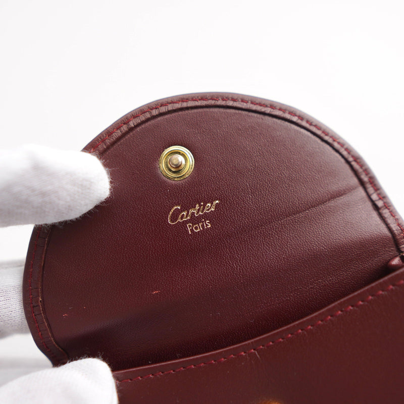mast de Cartier Leather Coin Purse - NEWSED