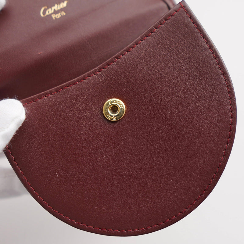 mast de Cartier Leather Coin Purse - NEWSED