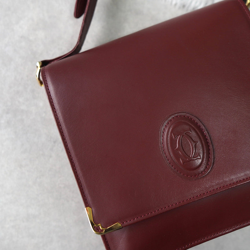 mast de Cartier Leather Shoulder Bag - NEWSED