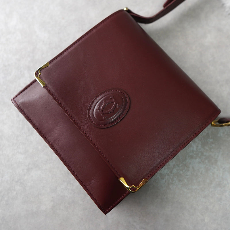 mast de Cartier Leather Shoulder Bag - NEWSED