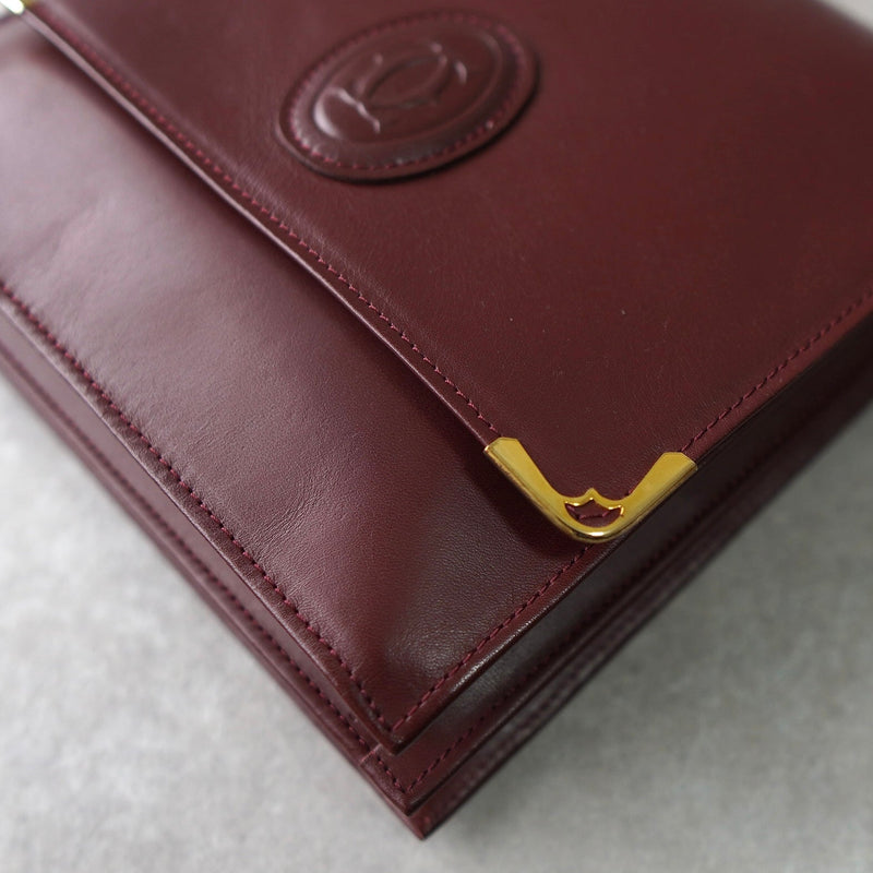 mast de Cartier Leather Shoulder Bag - NEWSED