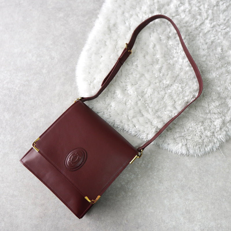 mast de Cartier Leather Shoulder Bag - NEWSED