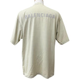 バレンシアガ Medium Fit T-Shirt ロゴ刺繍 半袖Ｔシャツ カーキベージュ S メンズ - NEWSED